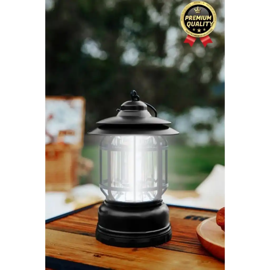 Çok Amaçlı Ayarlanabilir Şarjlı 2 Kademeli 500 Lümen Enerji Tasarruflu 3 COB Retro LED Kamp Lambası