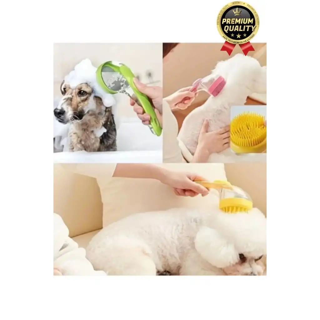 Özel Üretim Banyo Masaj Yapan Tarak Kedi Köpek Evcil Hayvan Sıvı Hazneli Silikon Yıkama Fırçası