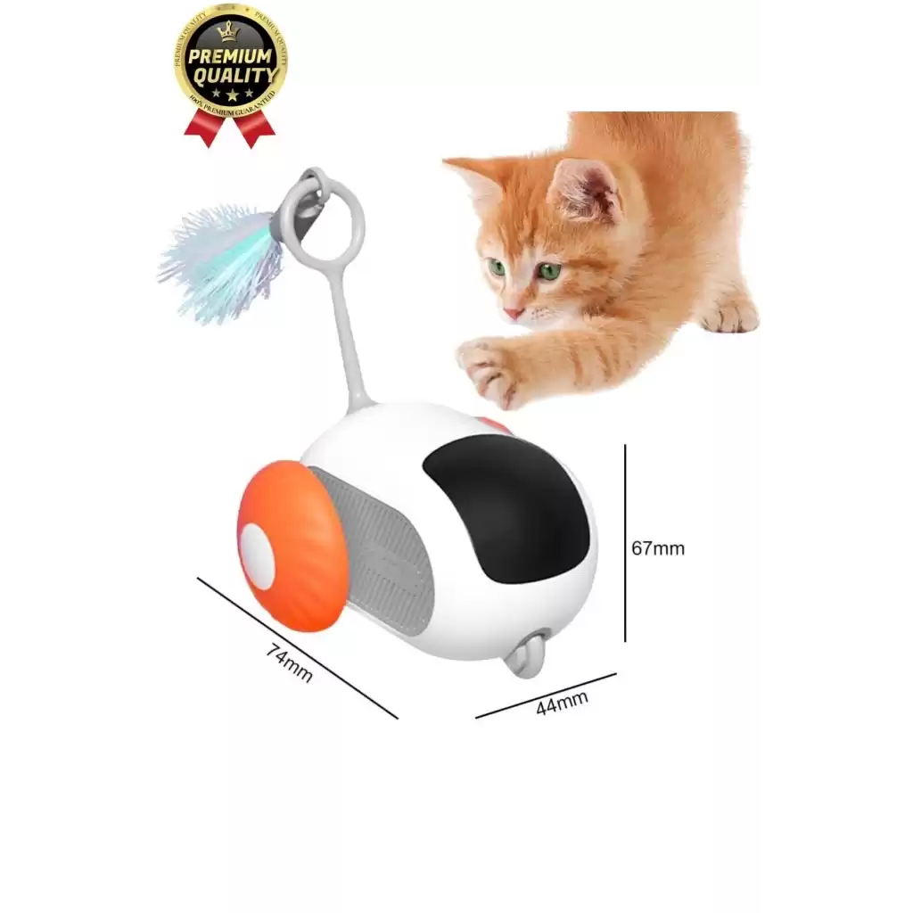 Yeni Nesil Şarjlı Renkli Kuyruk Aparatlı Eğlenceli Akıllı Uzaktan Kumandalı Robot Kedi Oyuncağı