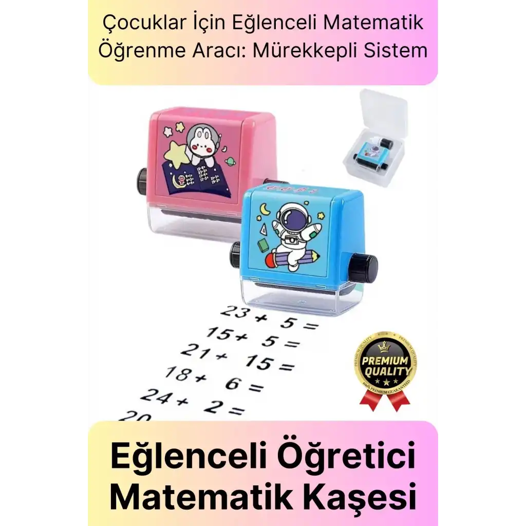 Özel Üretim Hızlı Pratik Mürekkepli Çocuk Okul Toplama İşlemleri Alıştırma Test Matematik Kaşesi