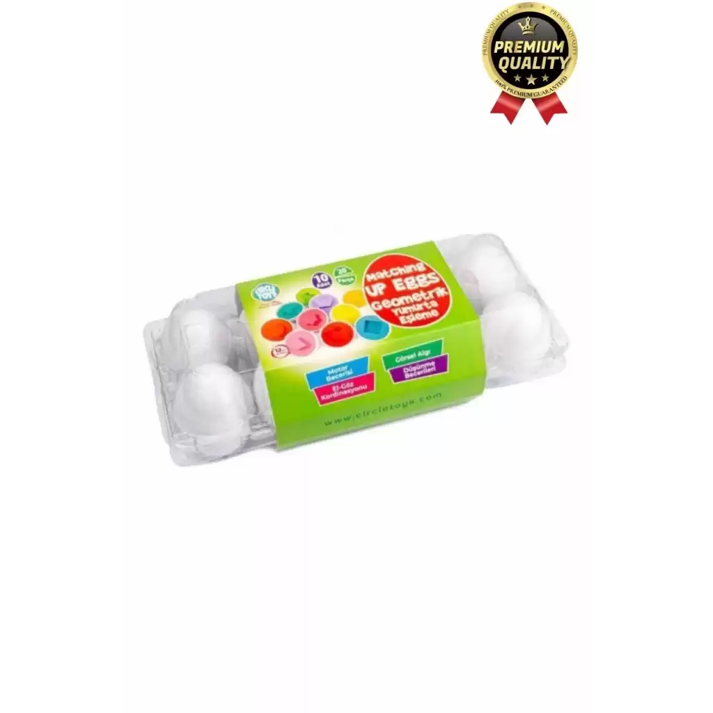 Yeni Nesil Eğitici Öğretici El Göz Kordinasyonu Çocuk Bebek Geometrik Yumurta Eşleme Oyunu 10lu