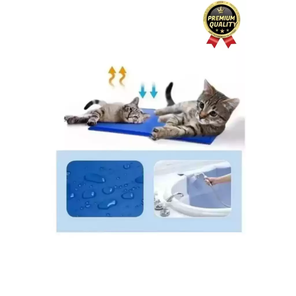 Çok Amaçlı Jel Dolgulu Kendinden Serinletici Evcil Hayvan Kedi Köpek Soğutucu Yatak Mat 50x65 cm