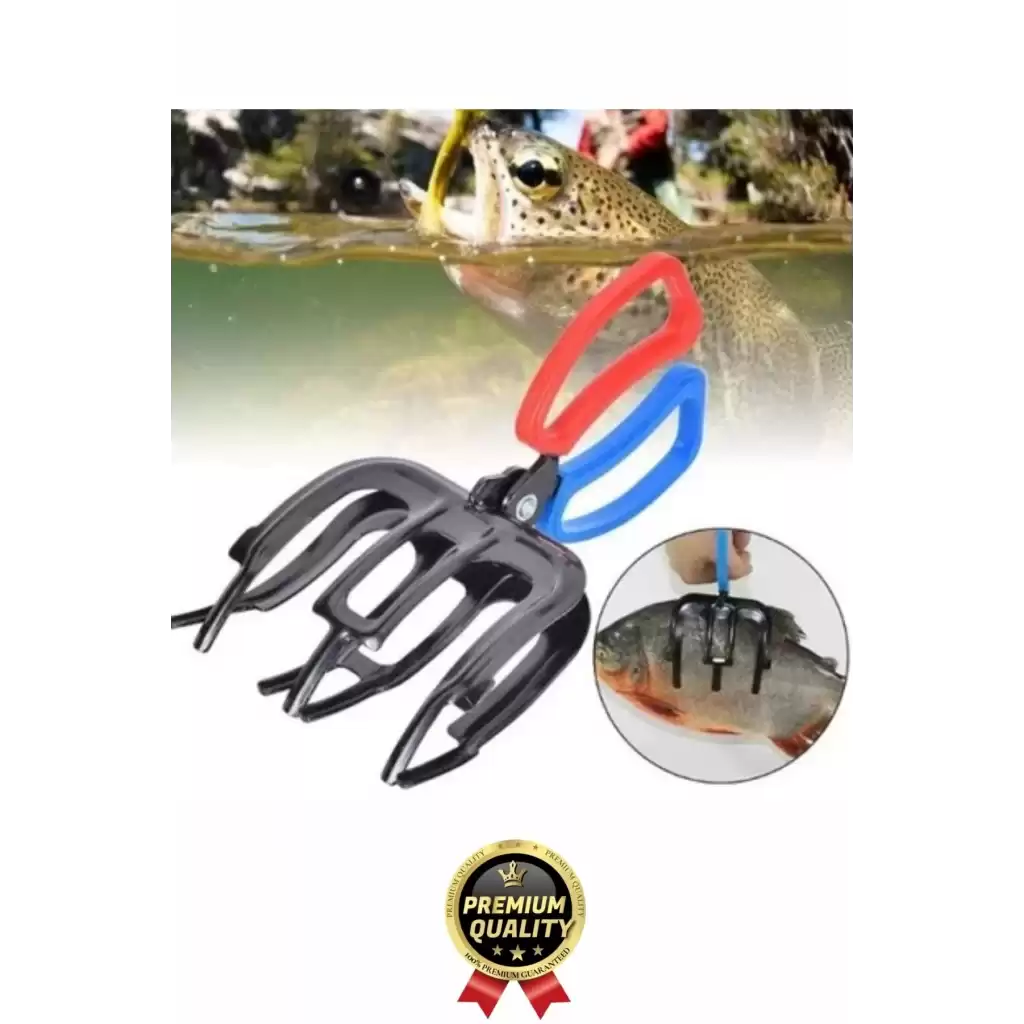 Çok Fonksiyonlu Ergonomik Tasarım Kaymayı Engelleyen Pense 3 Pençeli 11 cm Balık Sabitleyici Maşa