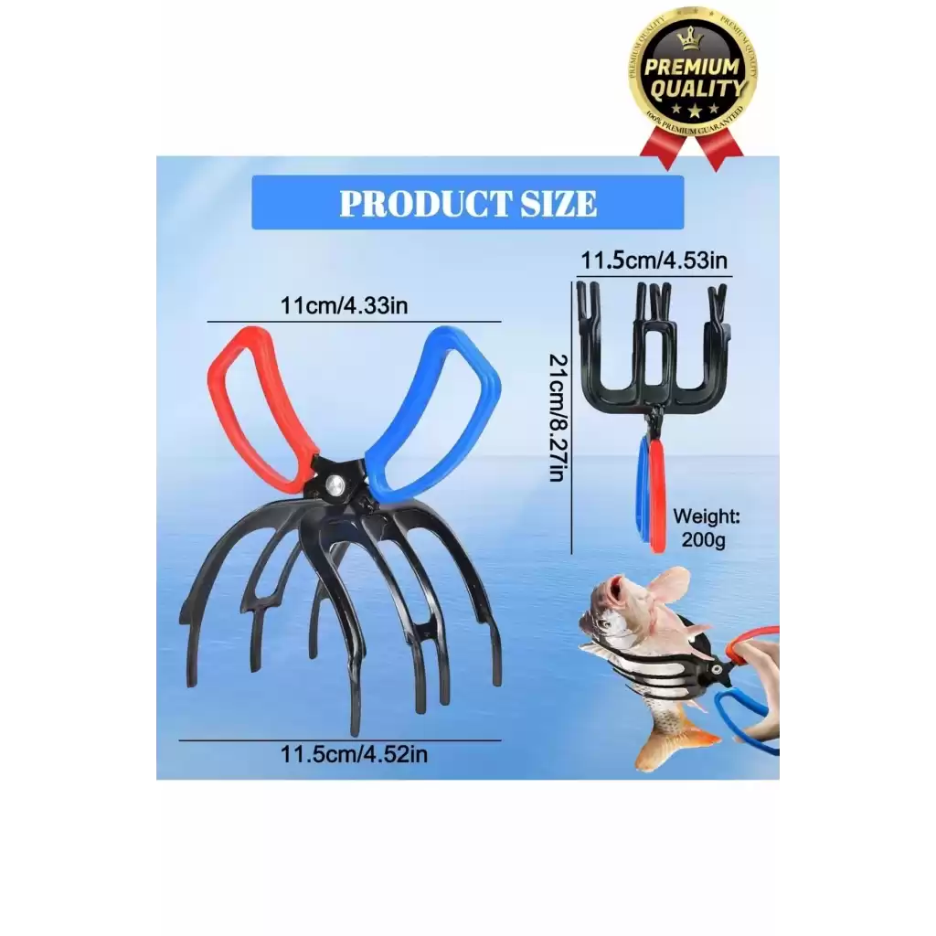 Çok Fonksiyonlu Ergonomik Tasarım Kaymayı Engelleyen Pense 3 Pençeli 11 cm Balık Sabitleyici Maşa