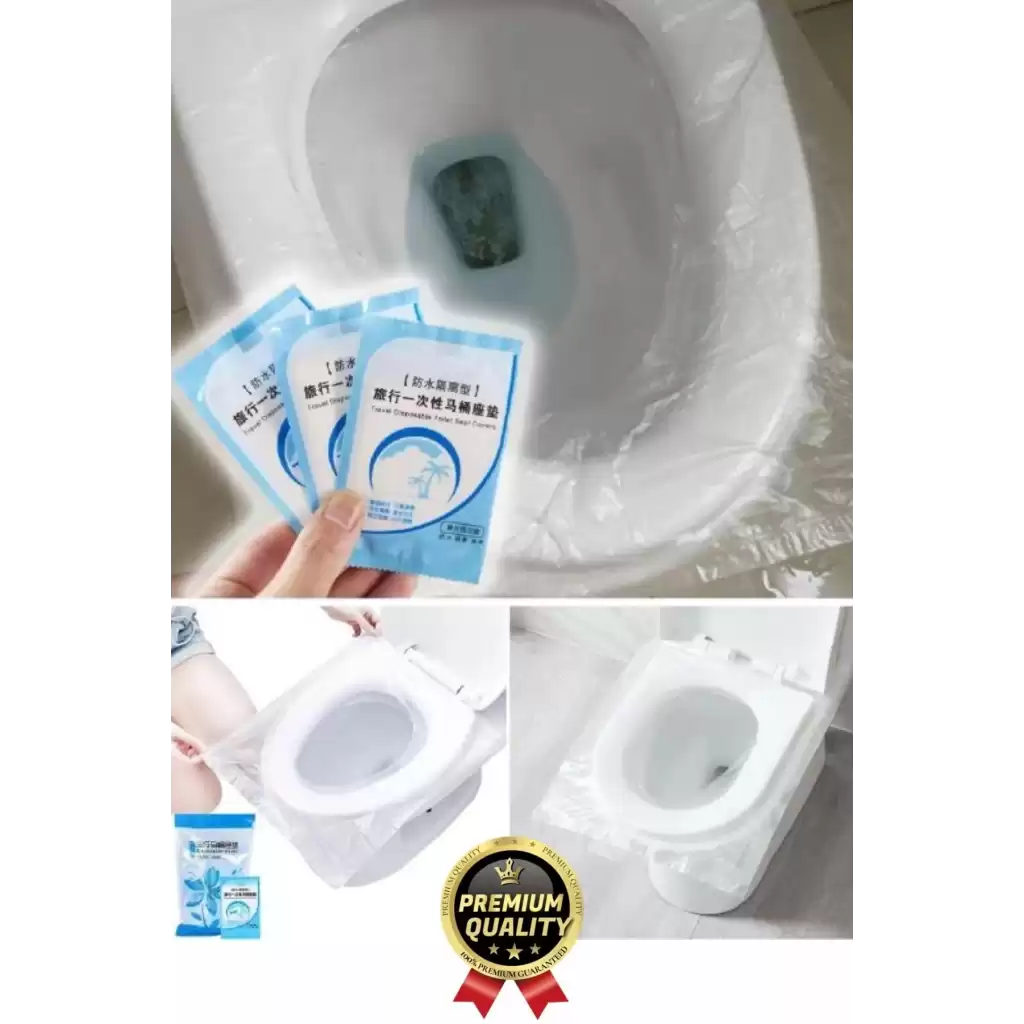 Yeni Seyahat Tipi Taşınabilir Okul Tuvalet Wc Hijyenik Tek Kullanımlık Klozet Kapağı Poşeti 50 Adet