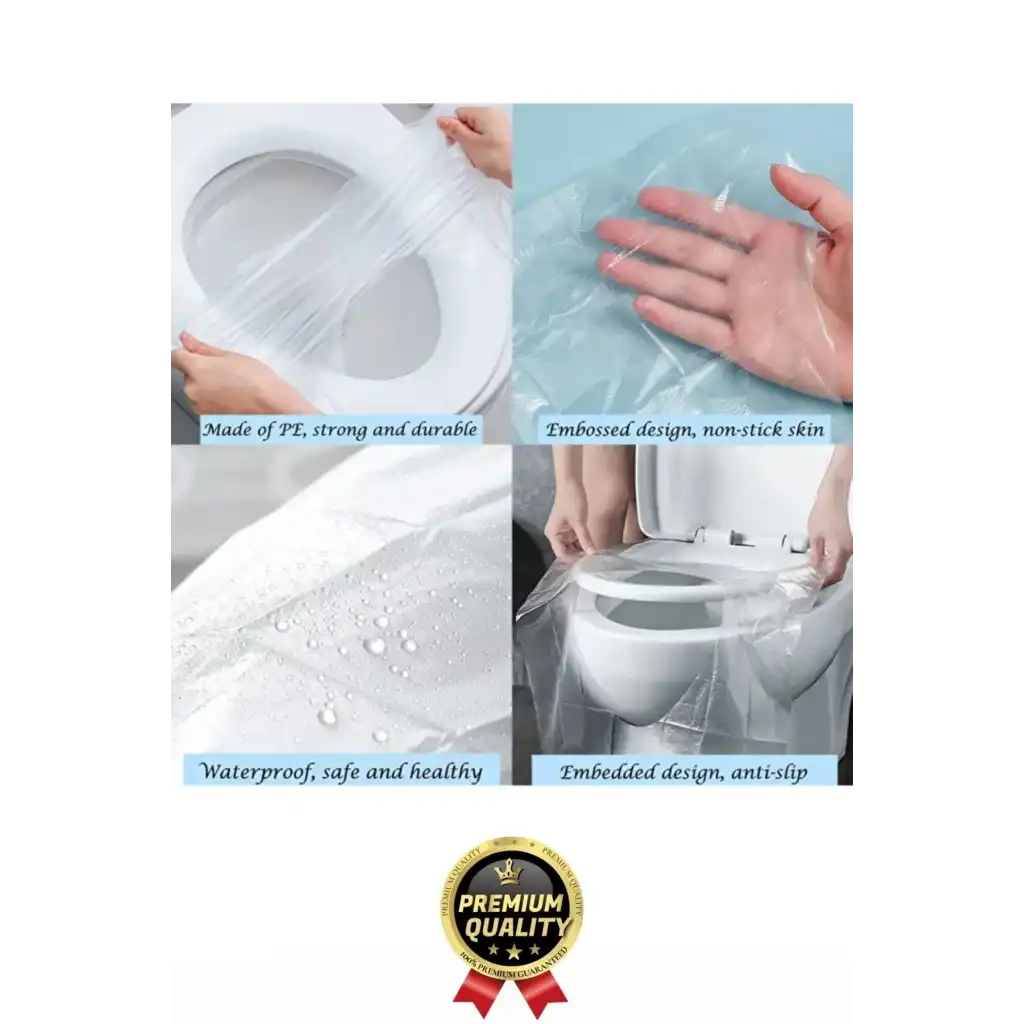 Yeni Seyahat Tipi Taşınabilir Okul Tuvalet Wc Hijyenik Tek Kullanımlık Klozet Kapağı Poşeti 50 Adet