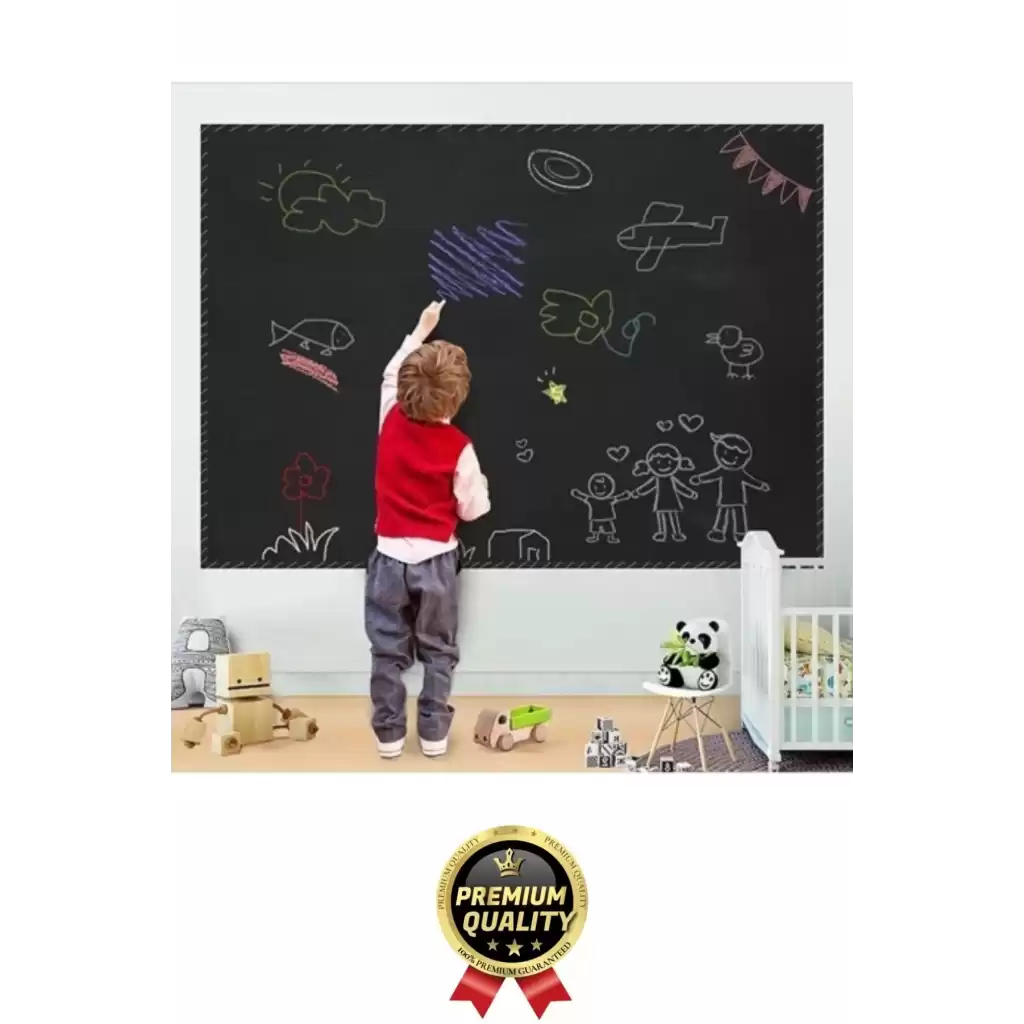 Özel Üretim Öğrenci Yazılabilir Silinebilir Yapışkanlı Büyük Boy Tahta Sticker Blackboard Rulo Pano