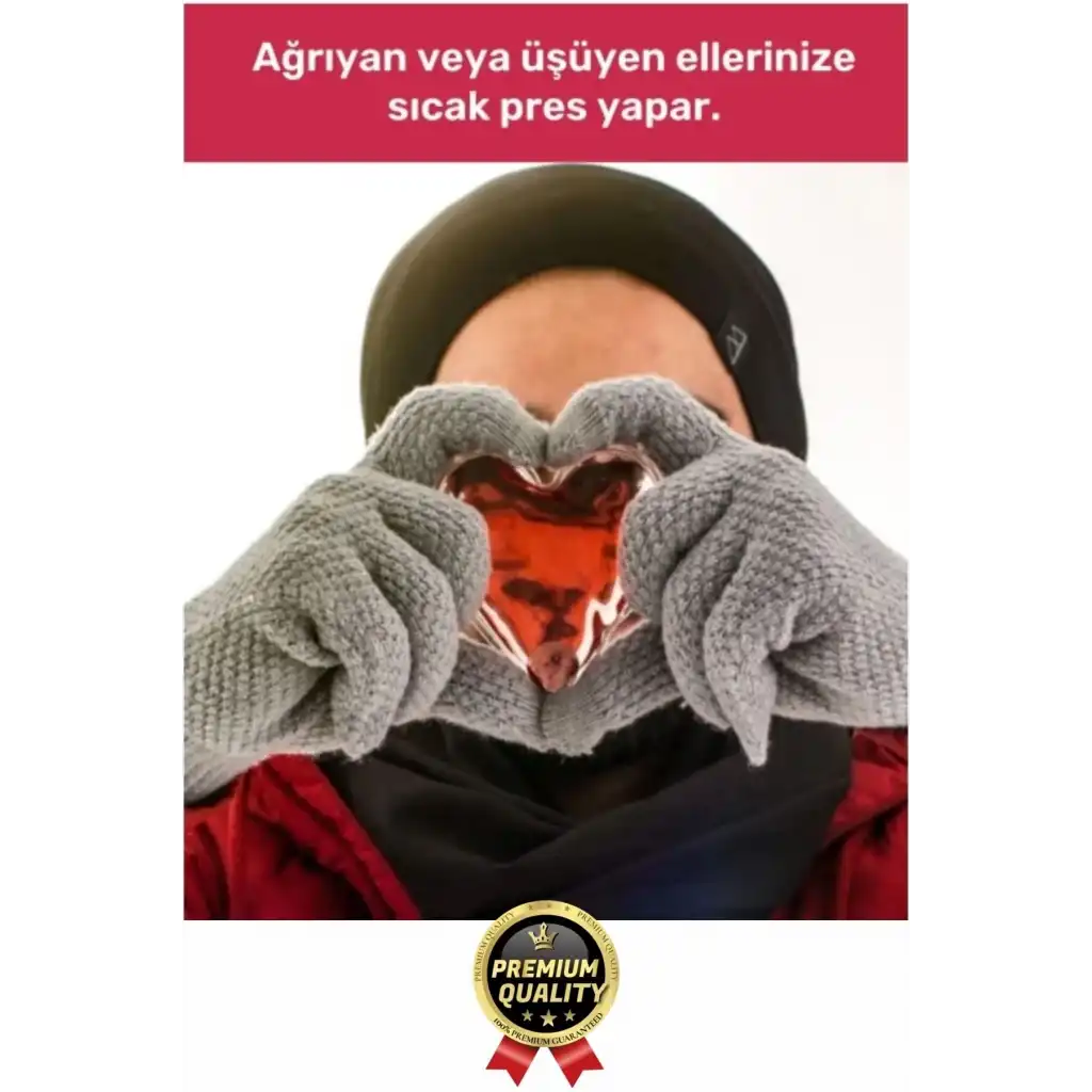 Premium Sihirli Jel Isıtıcı Tekrar Kullanılır Isınmatik Sıcak Su Torbası Kalpli Cep Sobası 2li Set