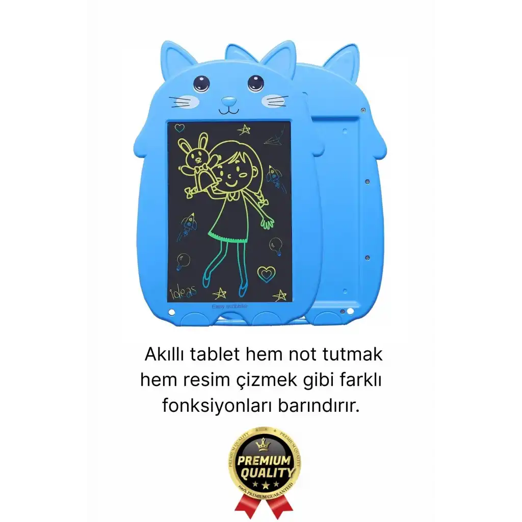 Kolay Kullanım Dayanıklı Lcd Ekran Kalemli Dijital Akıllı Ayıcıklı Yazı Boyama Çizim Tableti 8,5 Inç