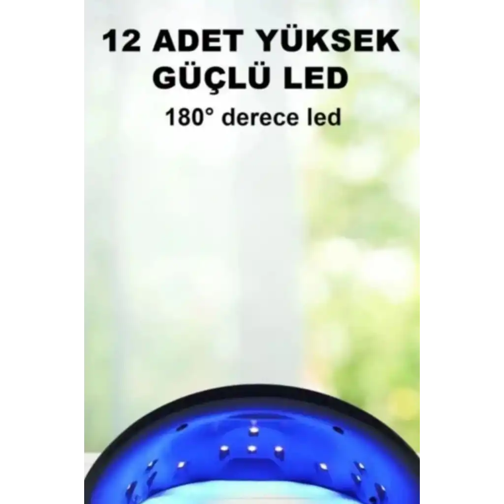Profesyonel Dijital Göstergeli Otomatik 36W 12 Adet Uv Led Işıklı 3 Modlu Tırnak Jel Oje Kurutucu