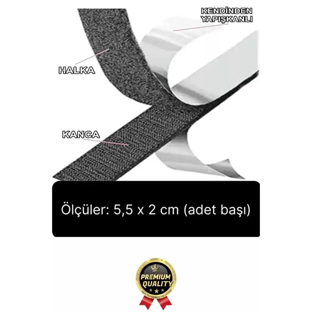 Ultra Güçlü İz Bırakmaz Çivisiz Tablo Çerçeve Asma Kendinden Yapışkanlı Siyah Cırt Bant 4lü Set