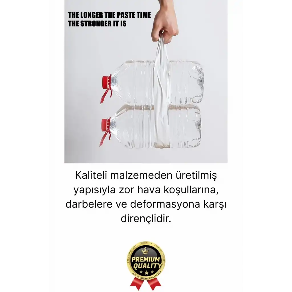 1 Adet Ekstra Güçlü Dayanıklı Su Geçirmez Sızdırmaz Yalıtım İzolasyon Beyaz Tamir Bandı 10 Mt 48 Mm