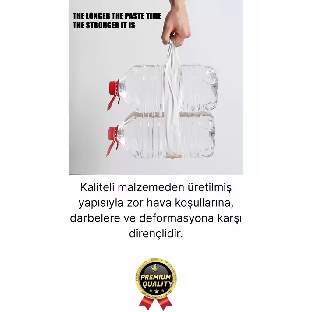 2 Adet Ekstra Güçlü Dayanıklı Su Geçirmez Sızdırmaz Yalıtım İzolasyon Beyaz Tamir Bandı 10 Mt 48 Mm