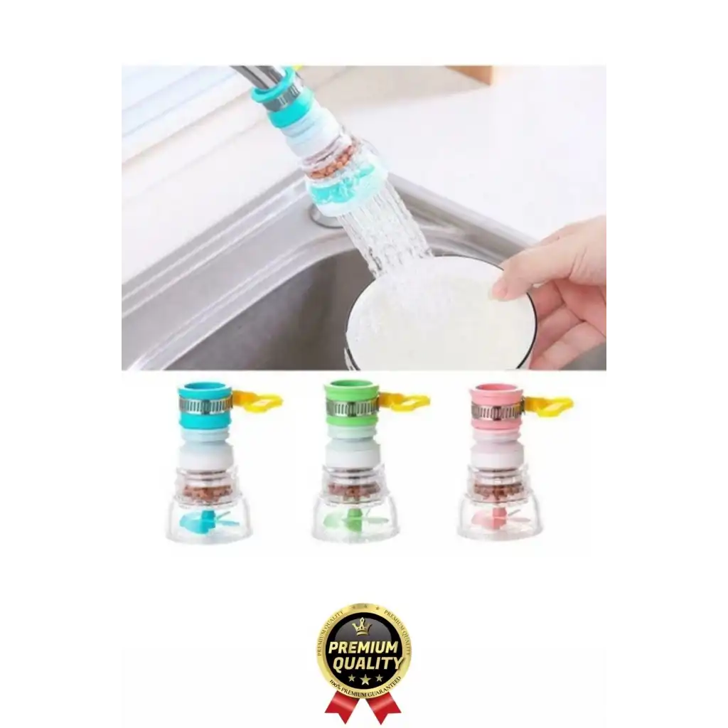 Özel Üretim Dayanıklı Su Tasarruflu Filtreli 360 Derece Oynar Mineral Taşlı Pervaneli Musluk Başlığı