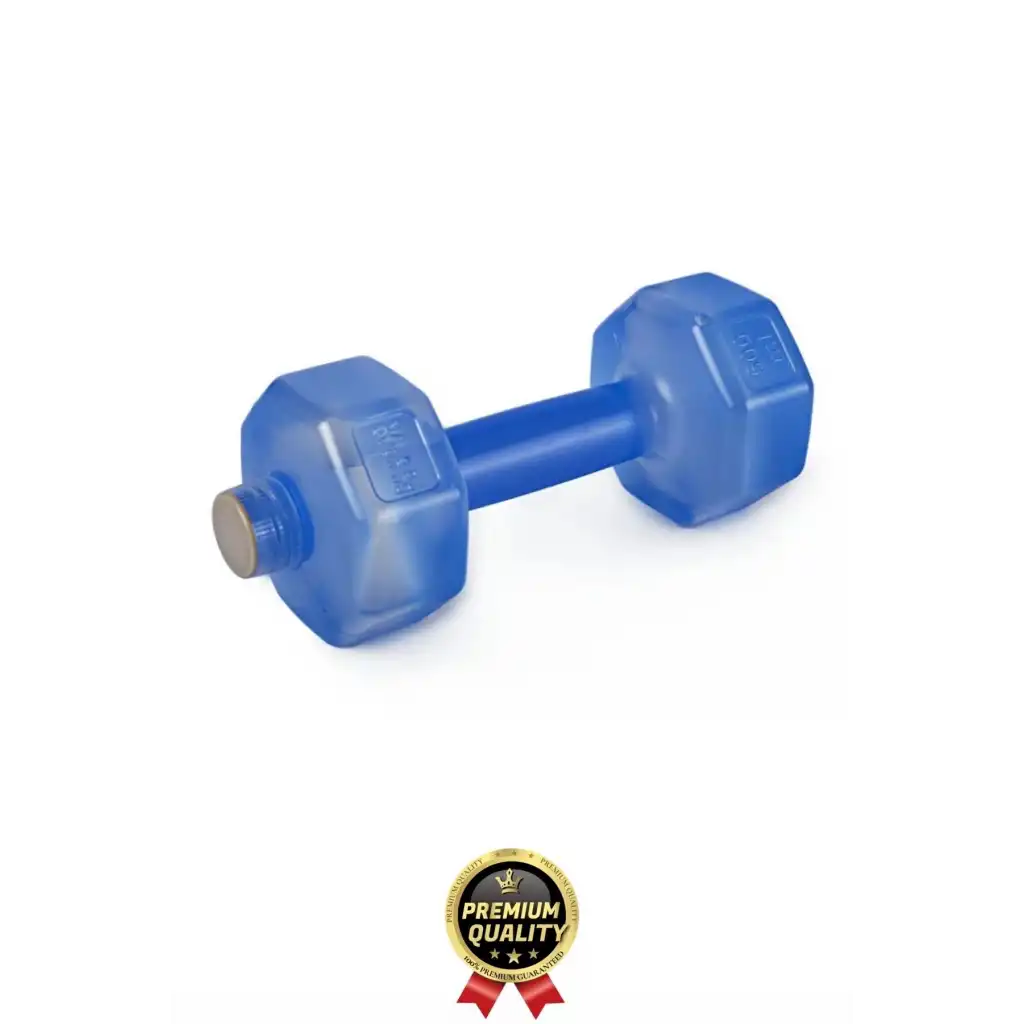 Özel Üretim Fitness Spor Okul Koşu Bpa İçermeyen Plastik Matara Günlük Mavi Dambıl Suluk 500 ml