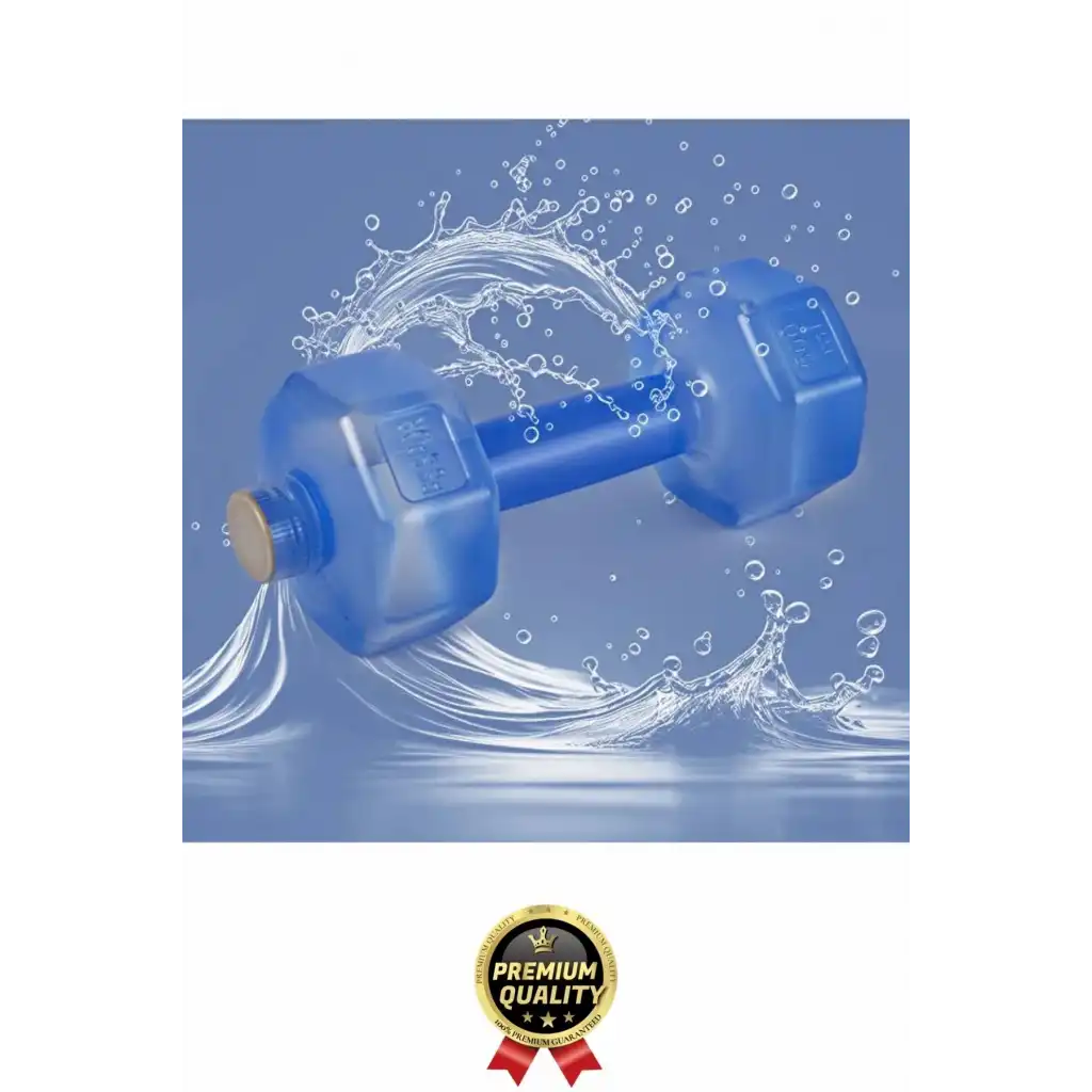 Özel Üretim Fitness Spor Okul Koşu Bpa İçermeyen Plastik Matara Günlük Mavi Dambıl Suluk 500 ml