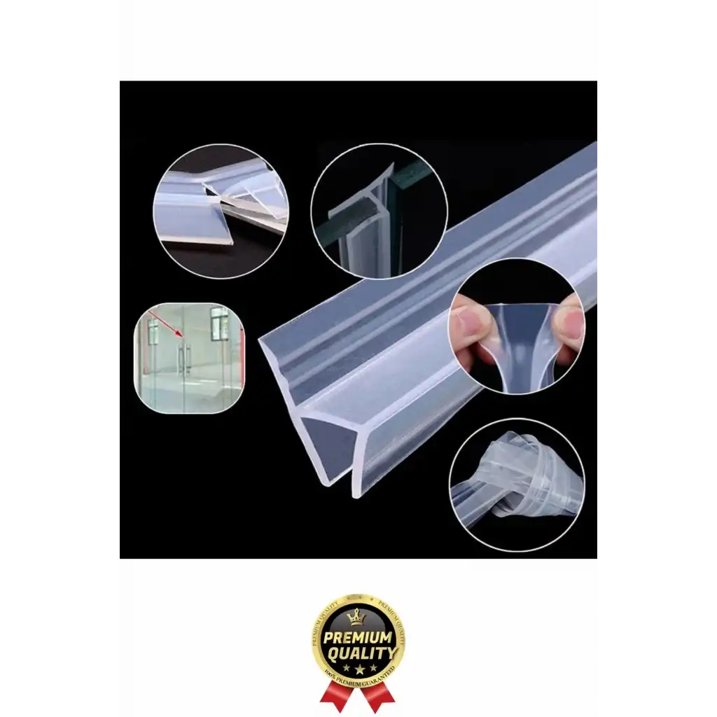 Çok Amaçlı Su Soğuk geçirmez Kapı Pencere Cam Duşakabin Yalıtım Silikon Kenar Koruyucu 1.2 cm x 1 mt