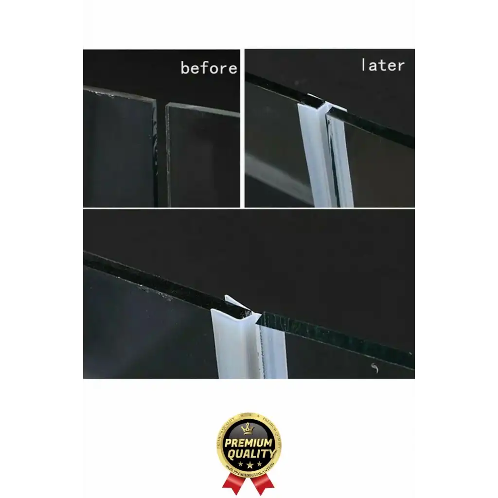 Çok Amaçlı Su Soğuk geçirmez Kapı Pencere Cam Duşakabin Yalıtım Silikon Kenar Koruyucu 1.2 cm x 1 mt