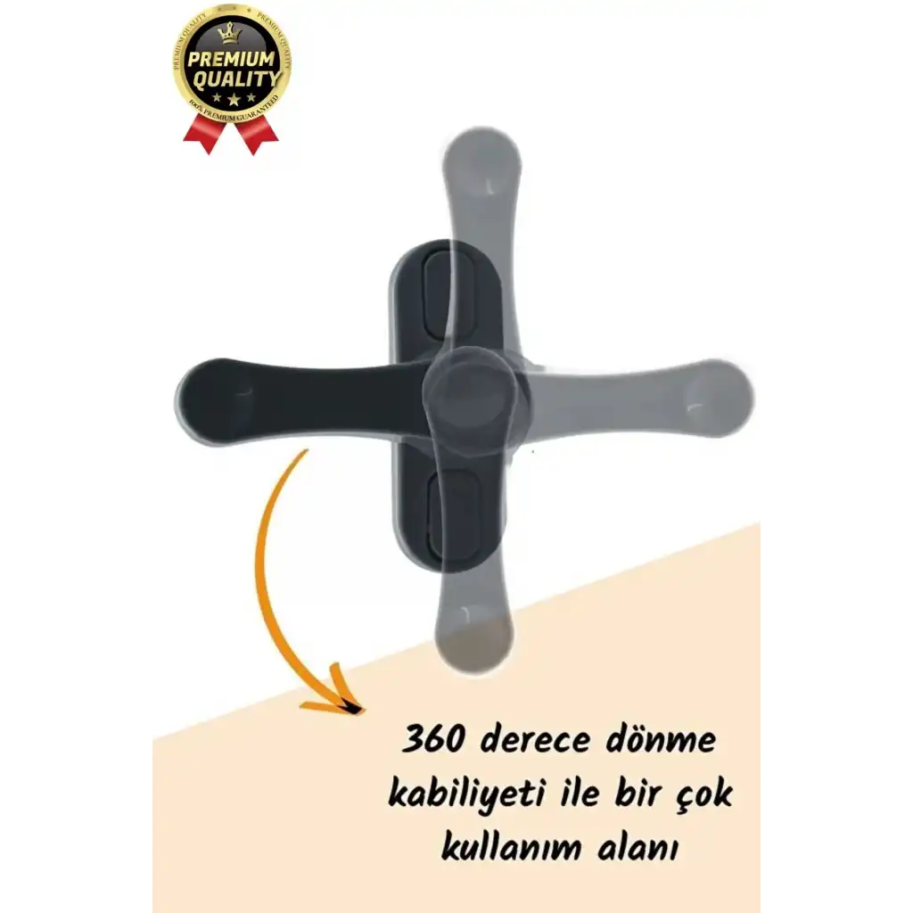 Premium Dayanıklı Koruma Antrasit Çekmeli Metal Pvc Kapı Pencere Hırsız Çocuk Emniyet Kilidi 1 Adet