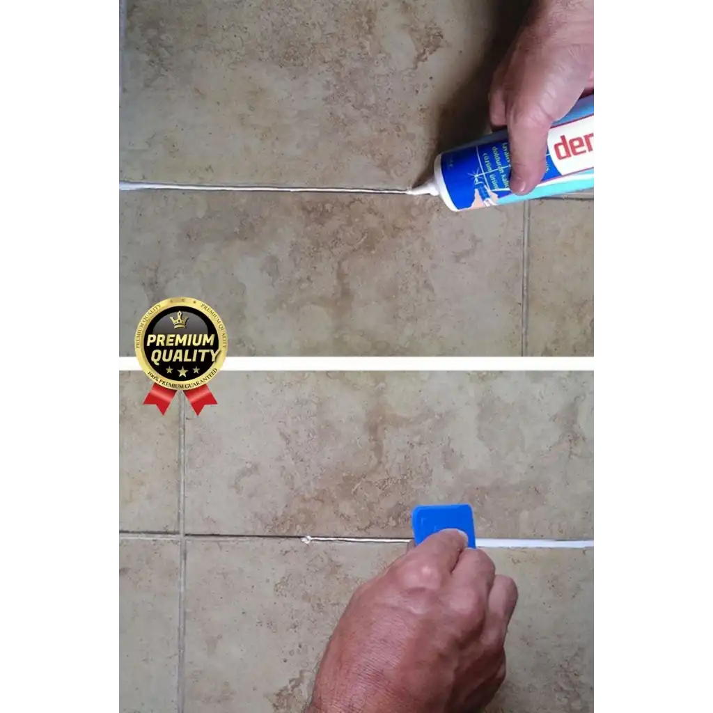 Profesyonel Kolay Uygulama Kullanıma Hazır Zemin Duvar Onarma Gaga Uçlu Fayans Arası Derz Dolgu Krem