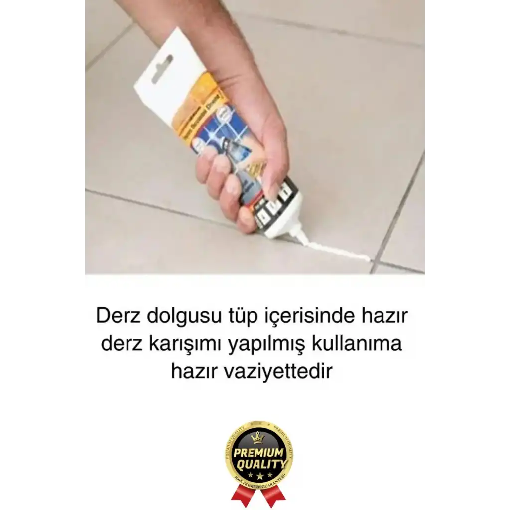 Profesyonel Kolay Kullanıma Hazır Zemin Duvar Onarma Gaga Uçlu Tüp Fayans Arası Derz Dolgu Antrasit