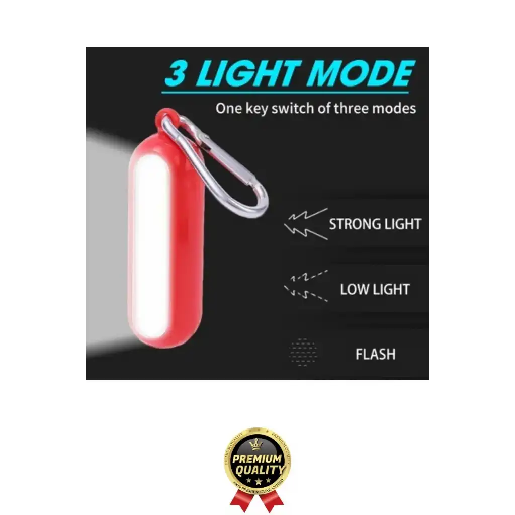 Premium Taşınabilir Kamp Okul Güçlü Işık Aydınlatma 3 Modlu Pilli Sarı Mini Led Anahtarlık El Feneri