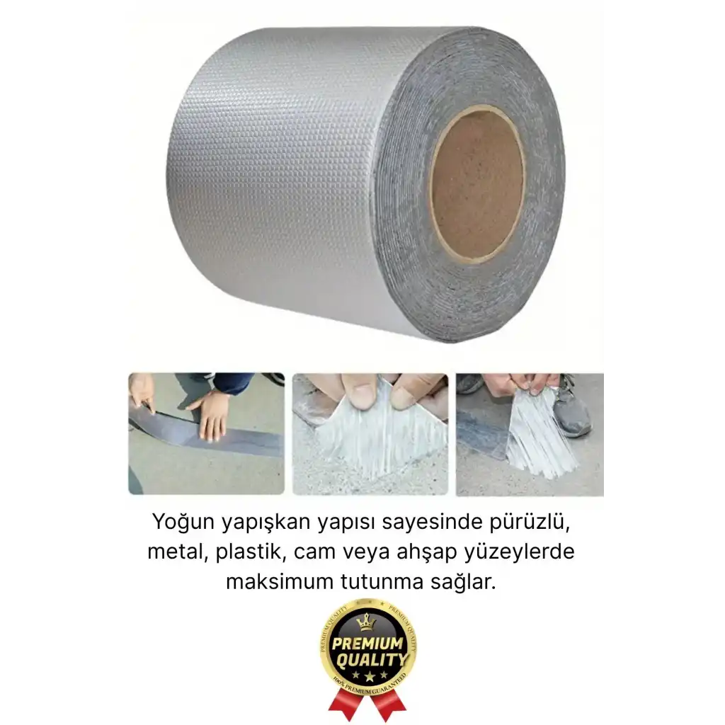 Premium Çatlak Boru Tamir Su Sızdırmaz İzolasyon Çamur Bandı Isıya Dayanıklı Sakız Bant 48 Mm X 2 Mt