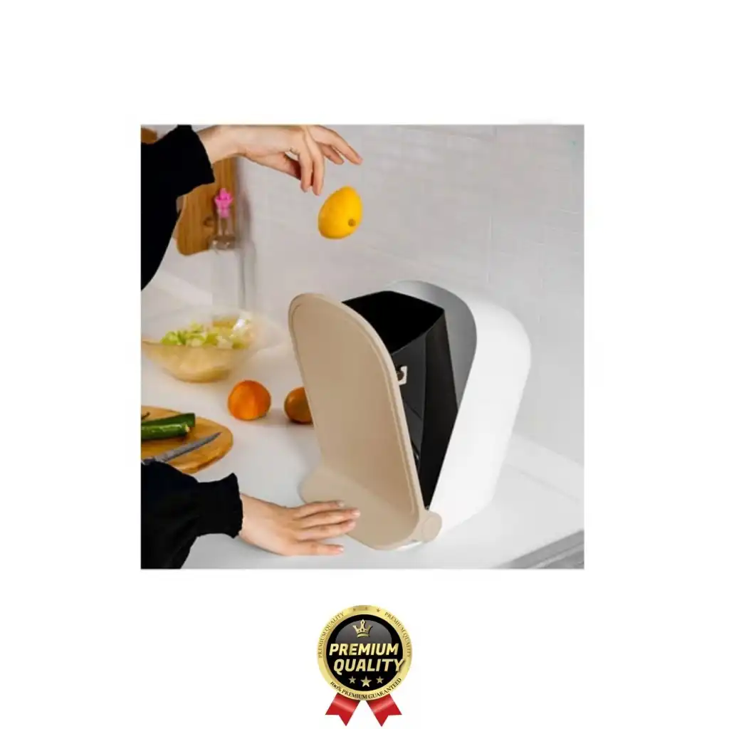 Yeni Tasarım Pratik Şık Tezgah Üstü Çocuk Odası Mutfak WC Banyo Ayak Pedallı Çöp Kovası Kutusu 2 Lt