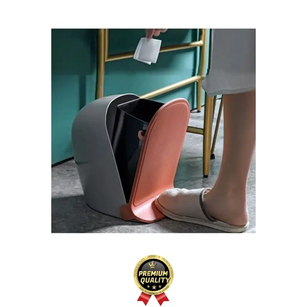 Yeni Tasarım Pratik Şık Tezgah Üstü Çocuk Odası Mutfak WC Banyo Ayak Pedallı Çöp Kovası Kutusu 2 Lt