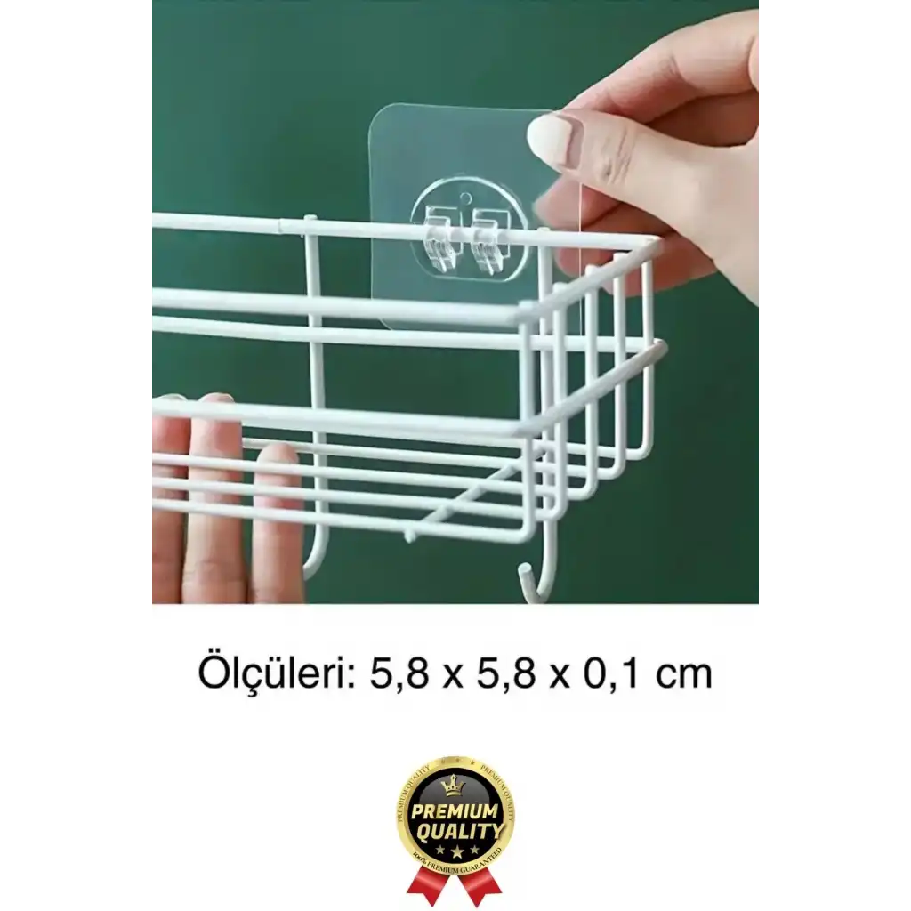 10 Adet Süper Güçlü İz Bırakmaz Suya Dayanıklı Şeffaf Banyo Mutfak Ayna Tablo Raf Tutucu Askı Kanca