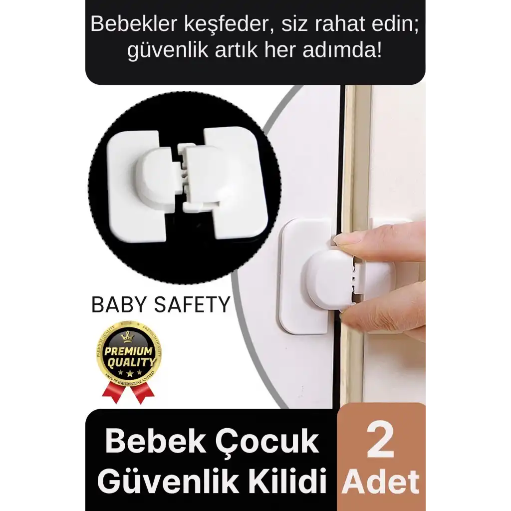 Özel Üretim Çekmece Buzdolabı Dolap Pencere Sabitleyici Bebek Çocuk Koruyucu Güvenlik Kilidi 2 Adet