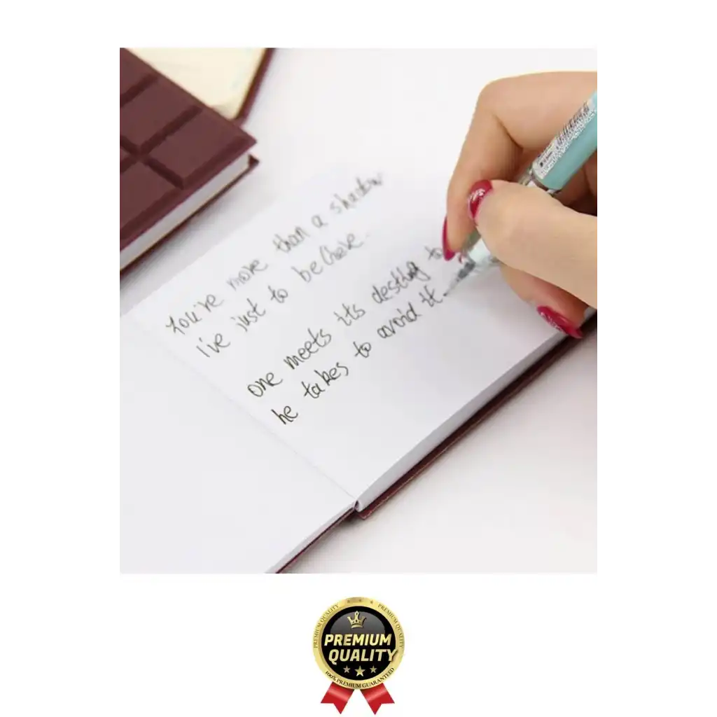 Özel Tasarım Eğlenceli Hediyelik Isırılmış Lezzet Gerçekçi Çikolata Görünümlü Kokulu Not Defteri