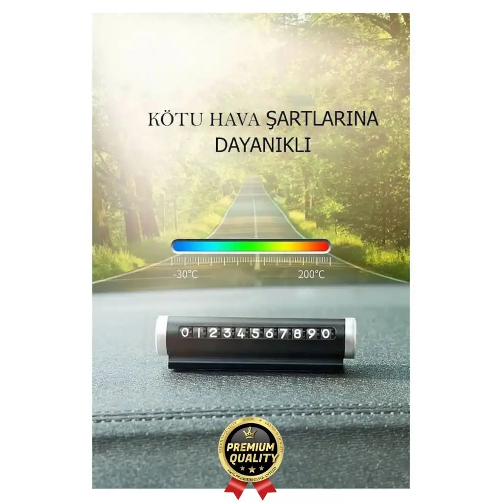 Yeni Araç İçi Telefon Numarası Parkmatik Metal Çevirmeli Ayarlı Torpido Üstü Silindir Numaratör