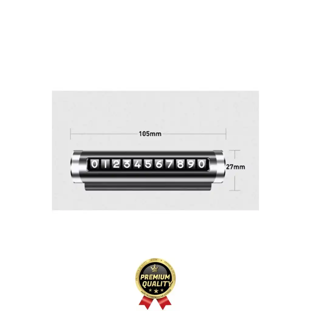 Yeni Araç İçi Telefon Numarası Parkmatik Metal Çevirmeli Ayarlı Torpido Üstü Silindir Numaratör