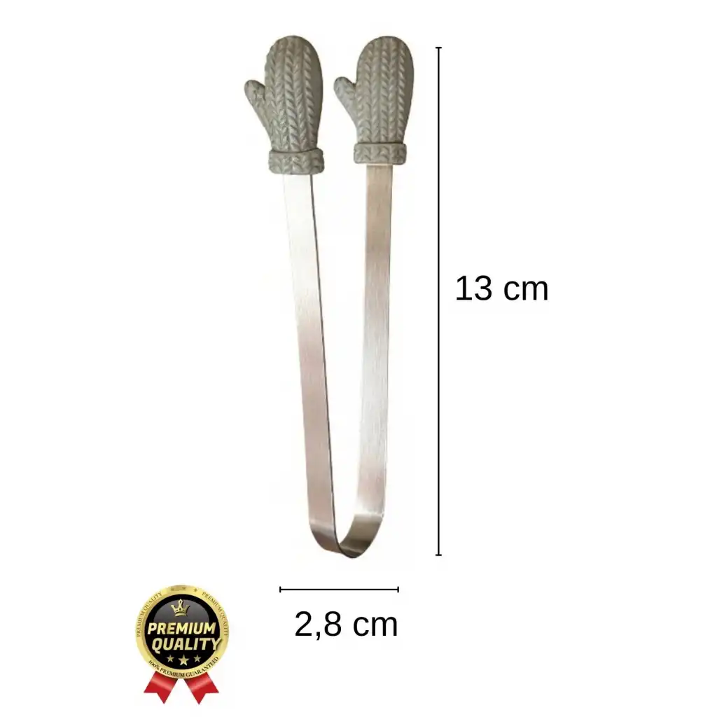 Özel Tasarım Pratik Sevimli Eldiven Şekilli Isıya Dayanıklı Silikon Uçlu Mini Mutfak Servis Maşası