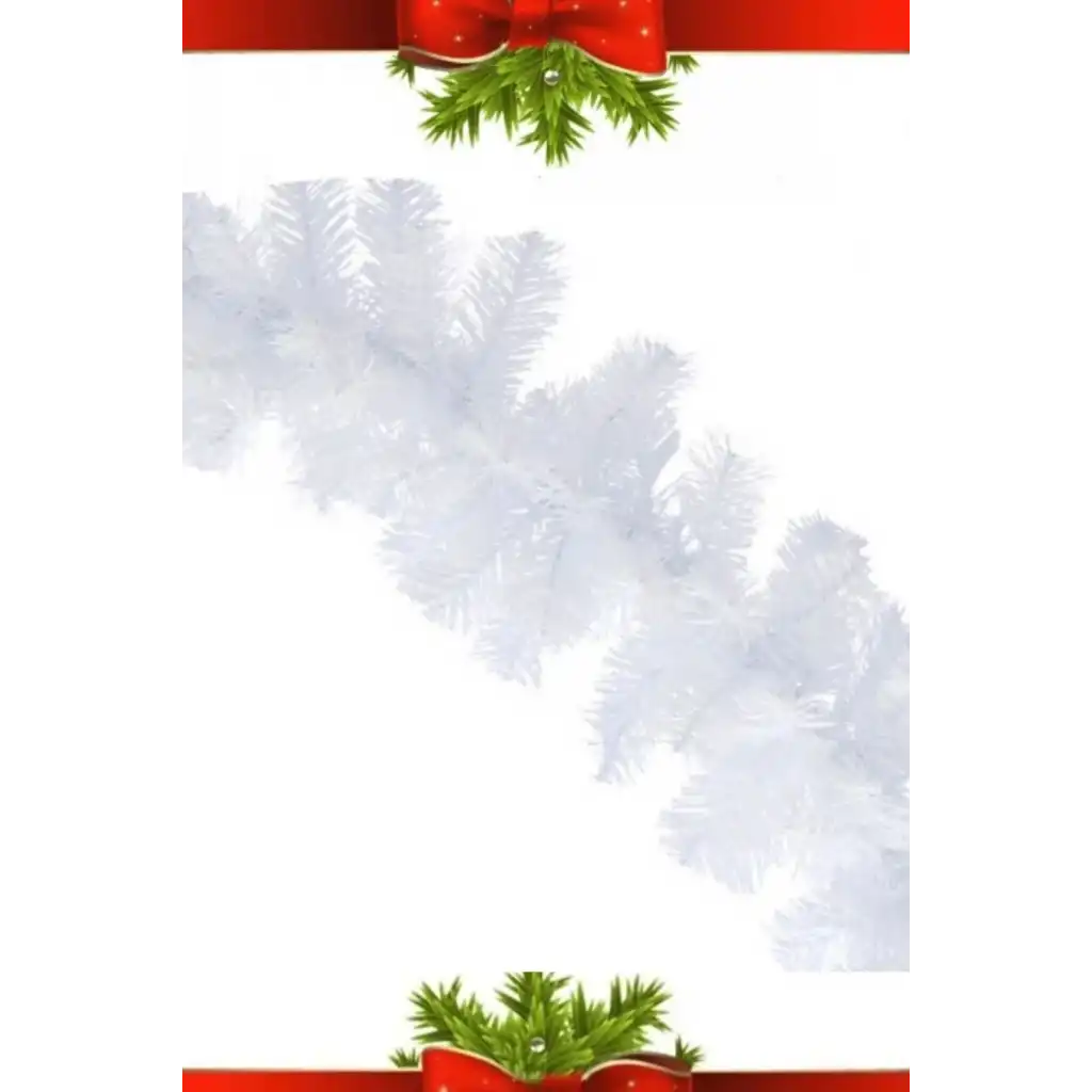 Özel Üretim Dekoratif Süsleme Yeni Yıl Ruhu Noel Yılbaşı Çam Ağacı Süsü Garland Büyük Boy 5 Metre