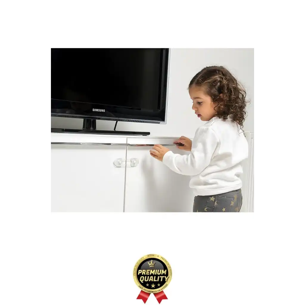 Yeni Üretim Ayarlanır Çekmece Dolap Kapağı Koruma Aparatı Bebek Çocuk Güvenlik Kilidi 3 Adet 17 Cm