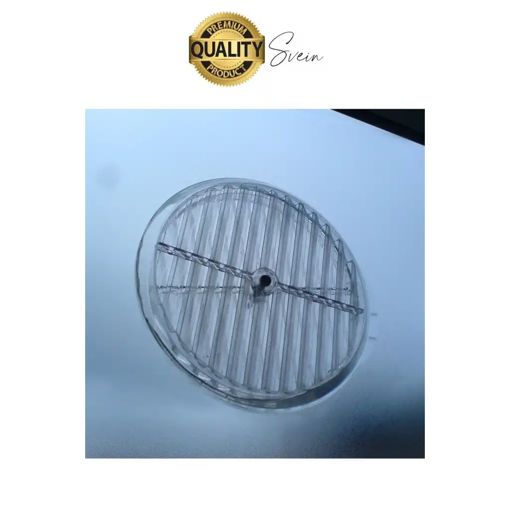 Aç Kapa Yalıtımlı Havalandırma Ayarlı 18cm Şeffaf Kapak Cam Menfezi Doğalgaz Boşluk Aparatı Başlık