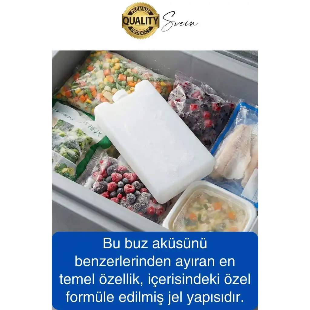 12 Saat Süreli 560 gr Jel Dolu Buz Aküsü Plastik Soğuk Zincir Gıda Yiyecek Uzun Süre Koruma 10 Adet