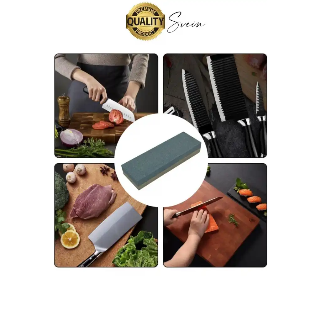 Premium Bıçak Bileme Taşı Çift Taraflı 200 mm Kaba ve İnce Dikdörtgen Biley Testere Nacak Satır