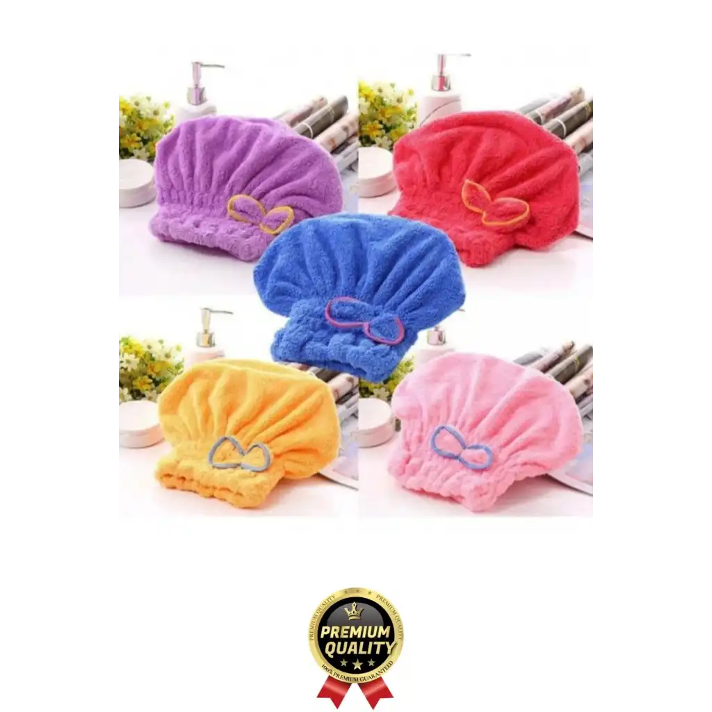 Premium Kalite Esnek Hızlı Emici Banyo Havuz Duş Mikrofiber Havlu Saç Kurutma Bonesi 30x25x16