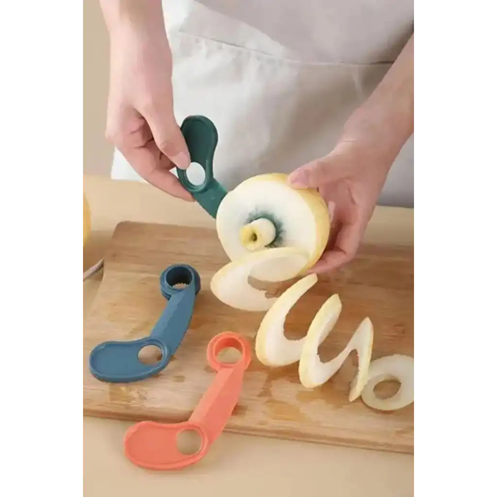 Çok Amaçlı Kullanım Pratik Dayanıklı Plastik Sağlam Kaymaz Keskin Şekilli Elma Dilimleme Aparatı