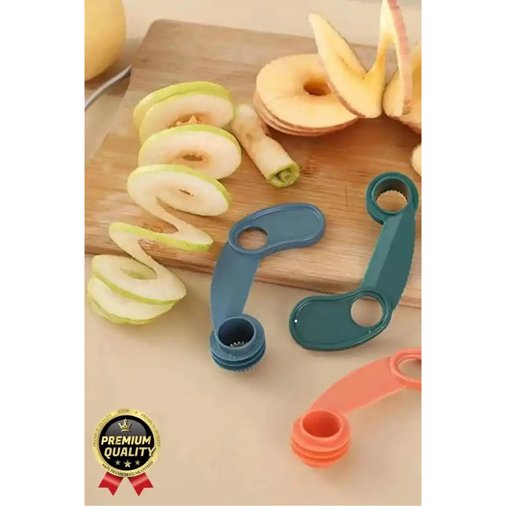 Çok Amaçlı Kullanım Pratik Dayanıklı Plastik Sağlam Kaymaz Keskin Şekilli Elma Dilimleme Aparatı