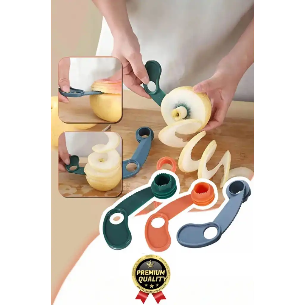 Çok Amaçlı Kullanım Pratik Dayanıklı Plastik Sağlam Kaymaz Keskin Şekilli Elma Dilimleme Aparatı