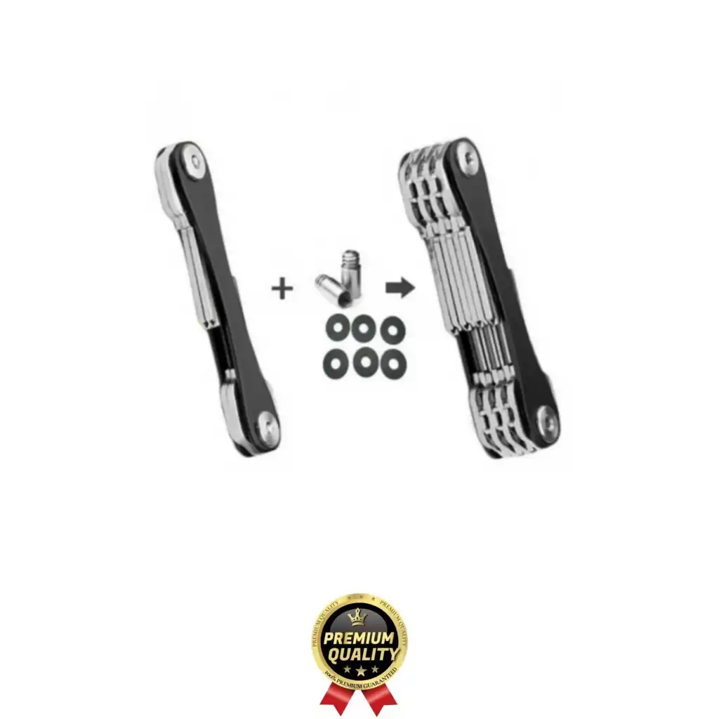 Kompakt Ses Çıkarmaz Vidalı Karışıklık Önleyen Hafif Alüminyum Akıllı Anahtarlık Düzenleyici 8.8 cm