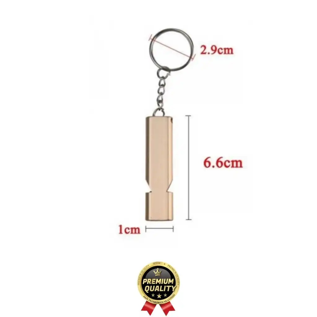 Özel Üretim Paslanmaz Çelik Acil Afet Deprem Spor Stadyum Kamp Alüminyum SOS Düdük Anahtarlık