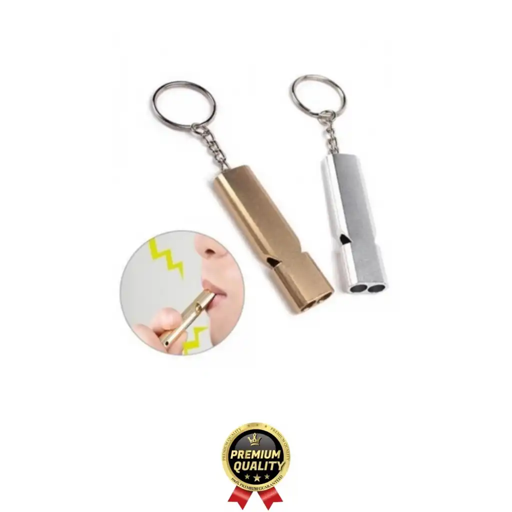 Özel Üretim Paslanmaz Çelik Acil Afet Deprem Spor Stadyum Kamp Alüminyum SOS Düdük Anahtarlık