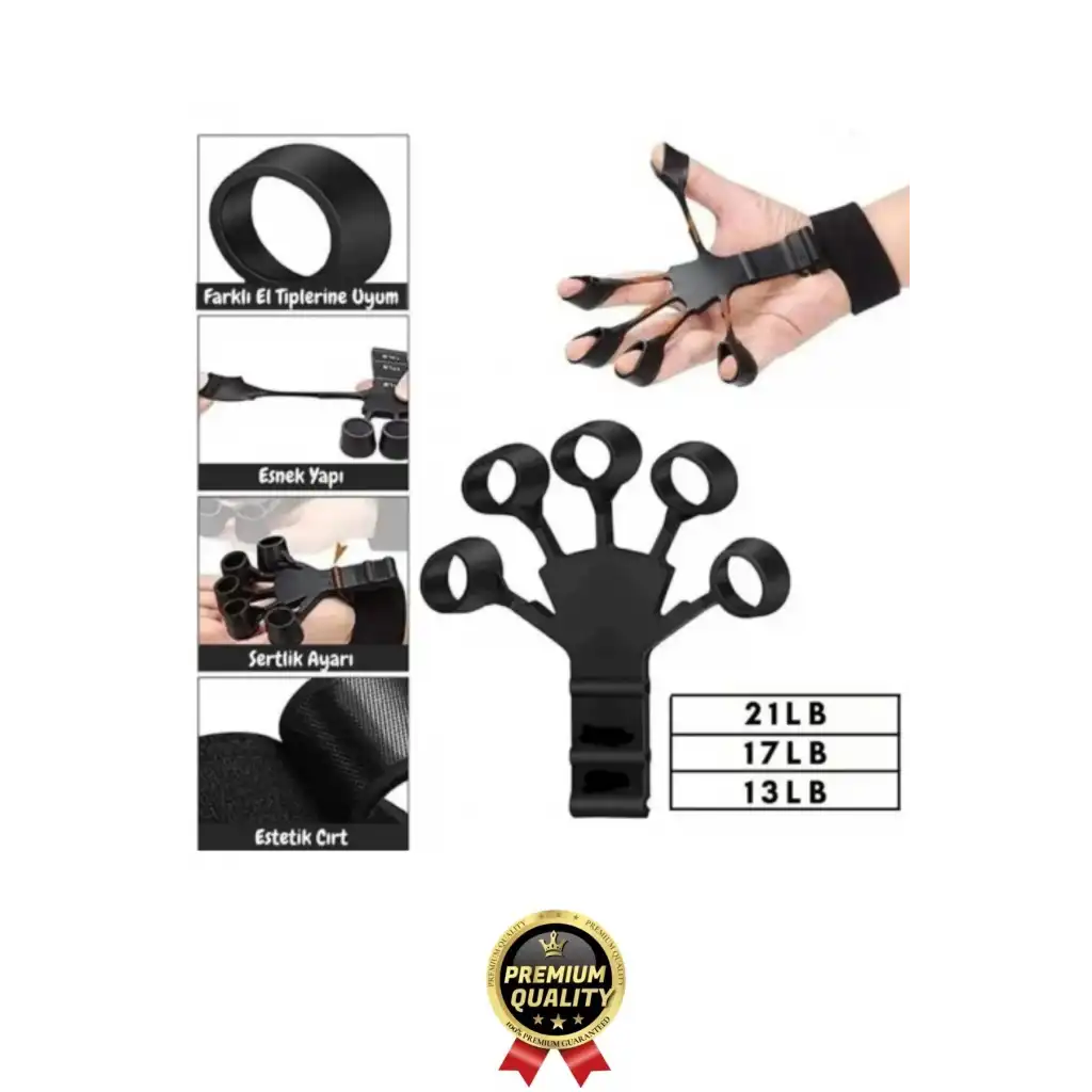 Premium Fizik Tedavi Silikon El Bilek Parmak Kas Kol Güçlendirici Geliştirici Egzersiz Lastik Kayışı