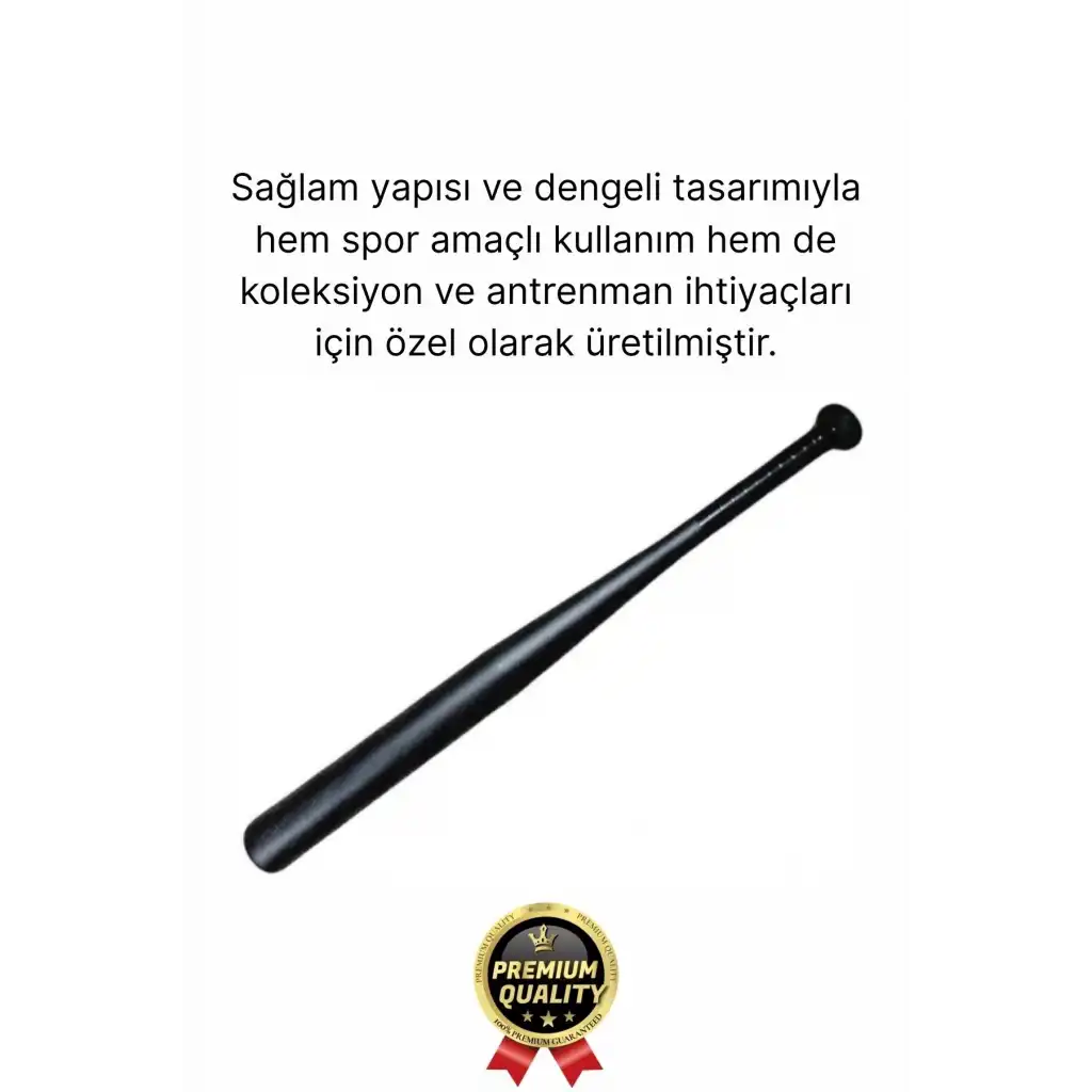 Özel Üretim Kırılmaz Dayanıklı Malzeme Mükemmel Kavrayış Siyah Metal 61 Cm Baseboll Beyzbol Sopası