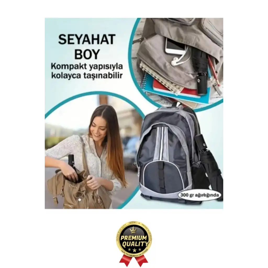 Özel Üretim Rüzgara Dayanıklı Su Geçirmez Konforlu Sağlam 8 Telli Kılıflı Otomatik Kompakt Şemsiye